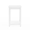 Alaterre Furniture 36 W, 22 L, 18 H, Pine with Composite Wood Top, White ANCT0214WH